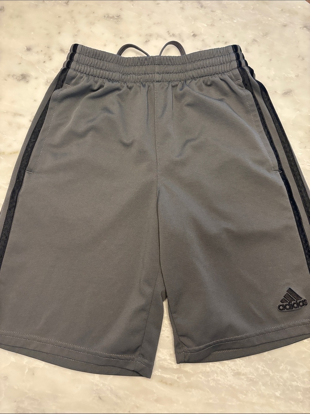 Adidas Kids Athletic Shorts Duo - Blue & Gray - Picture 4 of 6